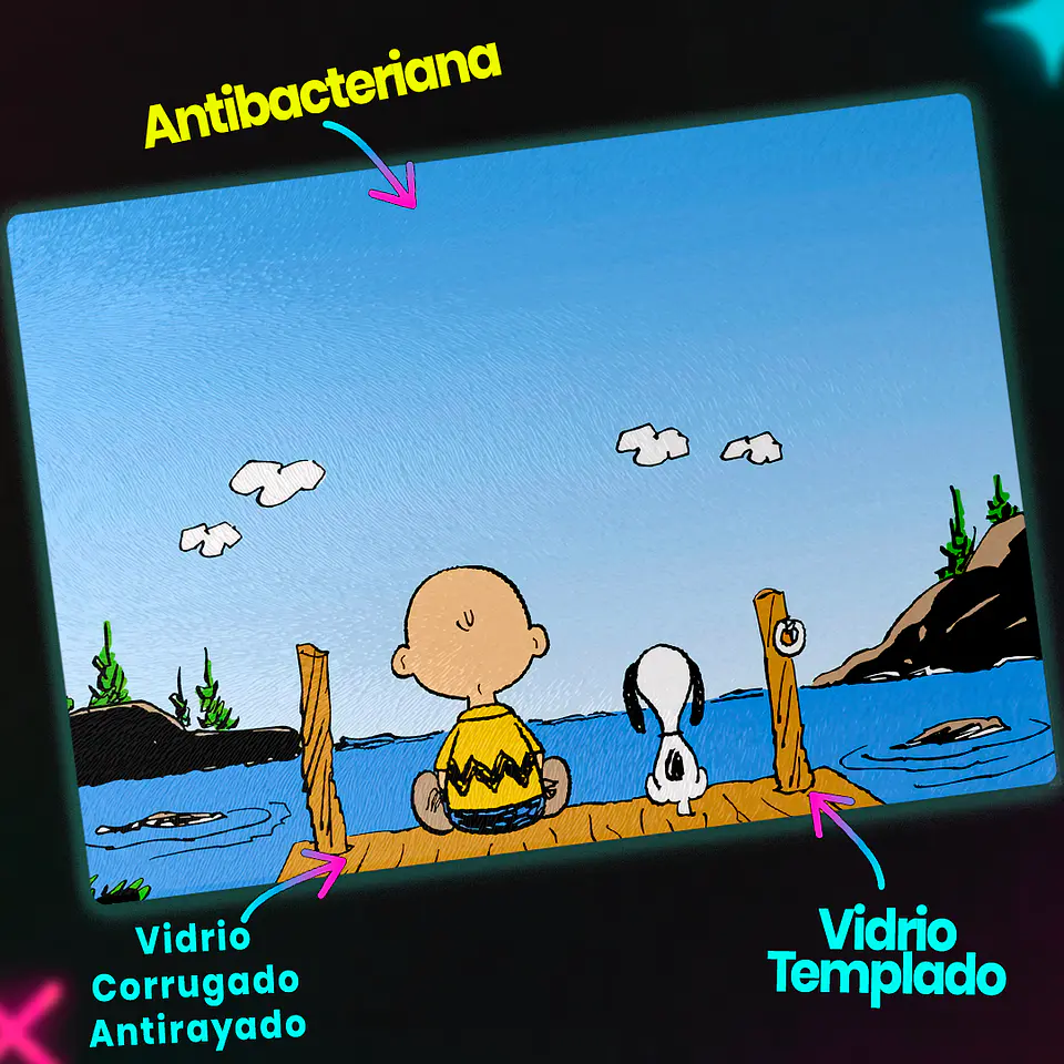 Tabla de cocina - Diseño Snoopy & Charlie Brown Sunset Farewell 3