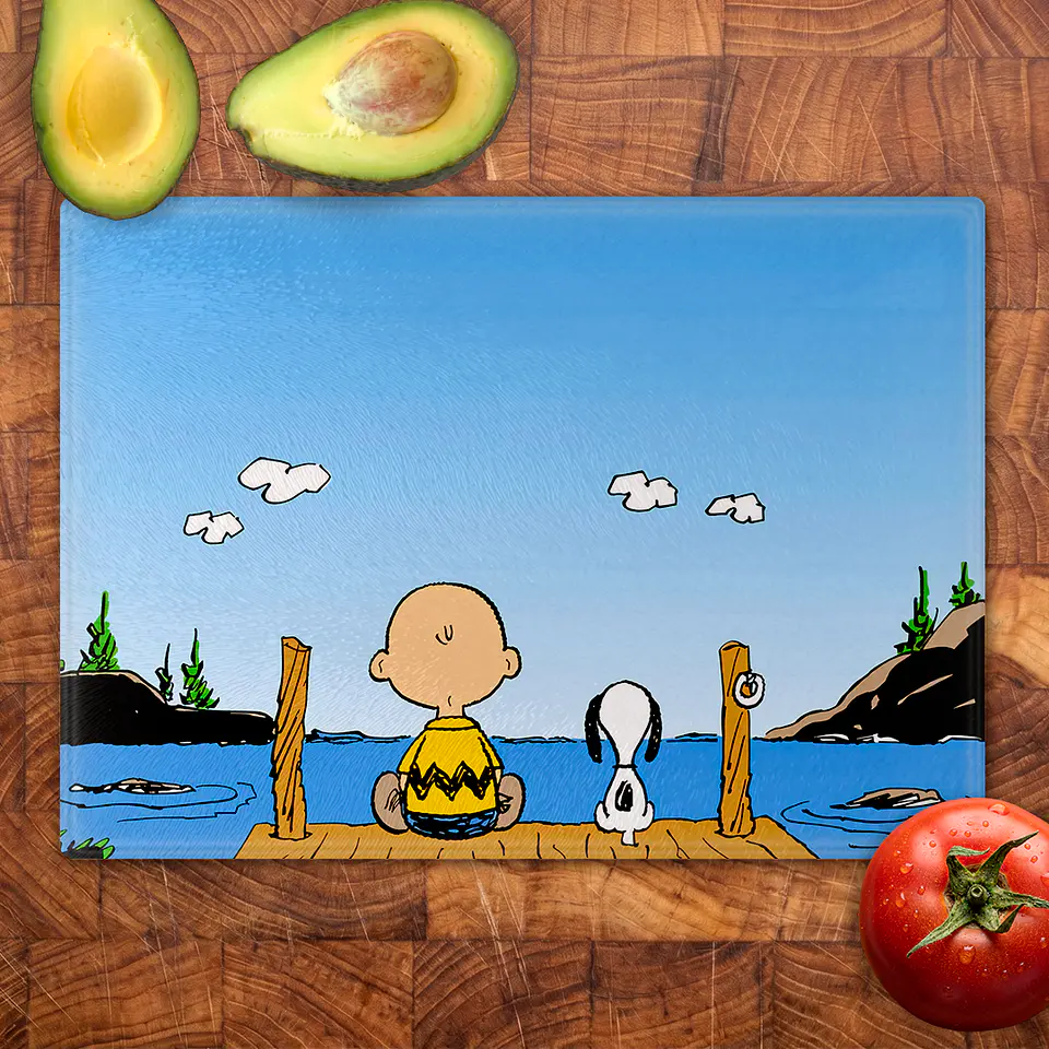 Tabla de cocina - Diseño Snoopy & Charlie Brown Sunset Farewell 2