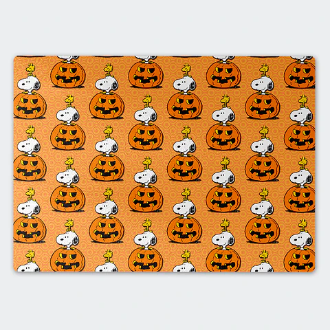 Tabla de cocina - Diseño Snoopy Halloween Pumpkins