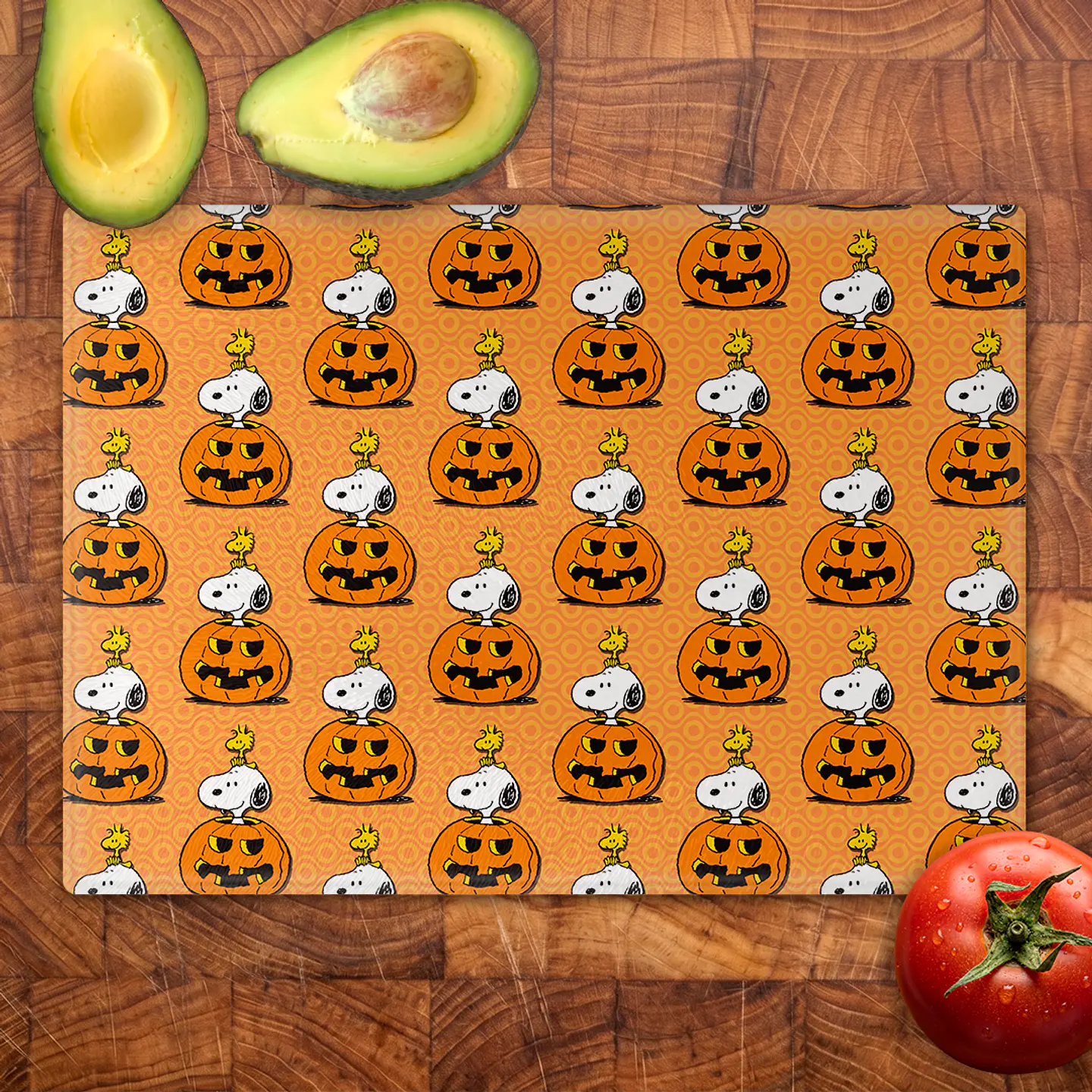 Tabla de cocina - Diseño Snoopy Halloween Pumpkins 2