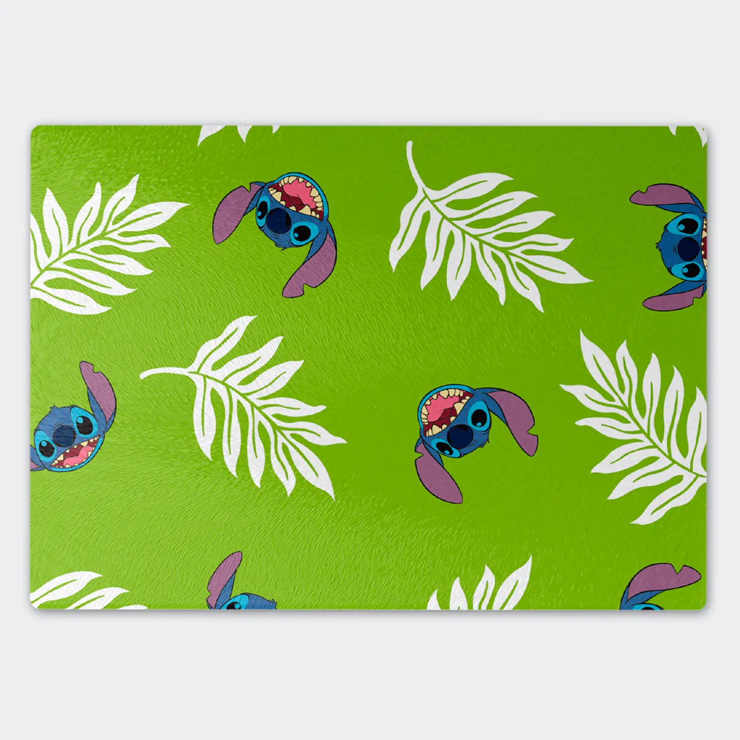 Tabla de cocina - Diseño Stitch Tropical Green 1