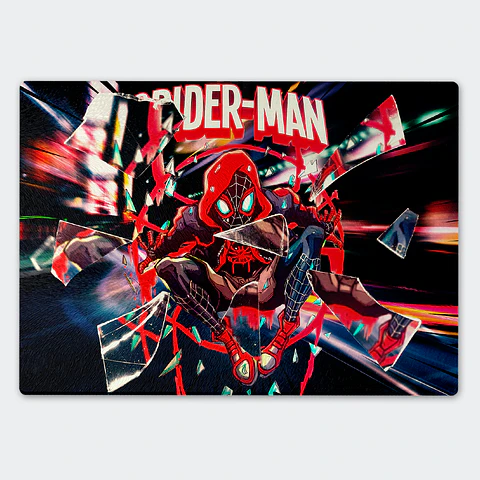 Tabla de cocina - Diseño Spider-Man Miles Morales Shatter