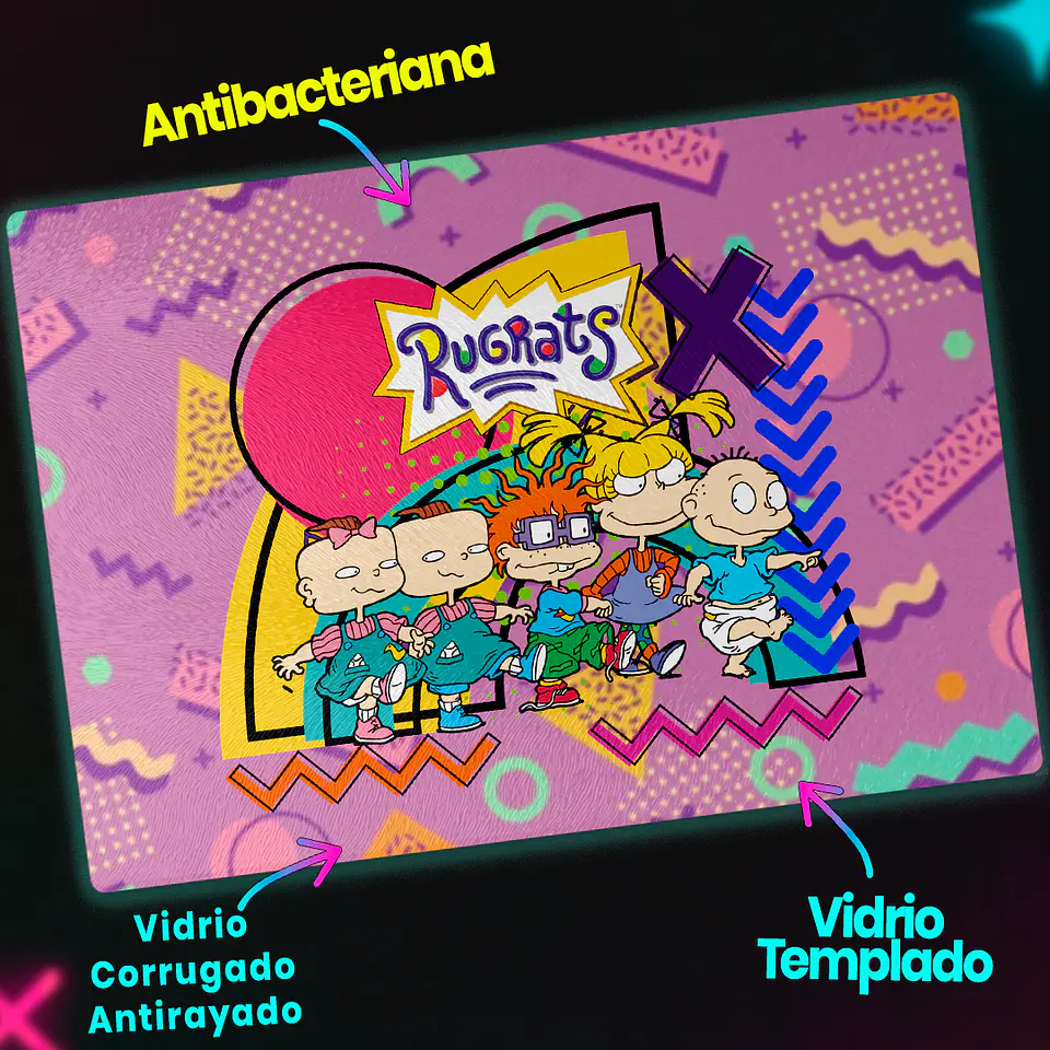 Tabla de cocina - Diseño Rugrats Purple Gang 3