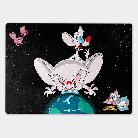 Tabla de cocina - Diseño Pinky and The Brain World Domination