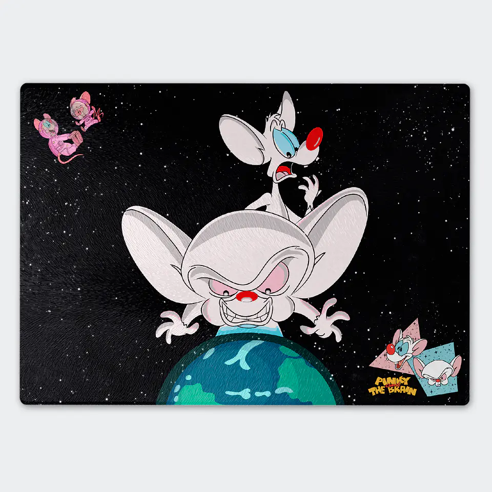 Tabla de cocina - Diseño Pinky and The Brain World Domination 1