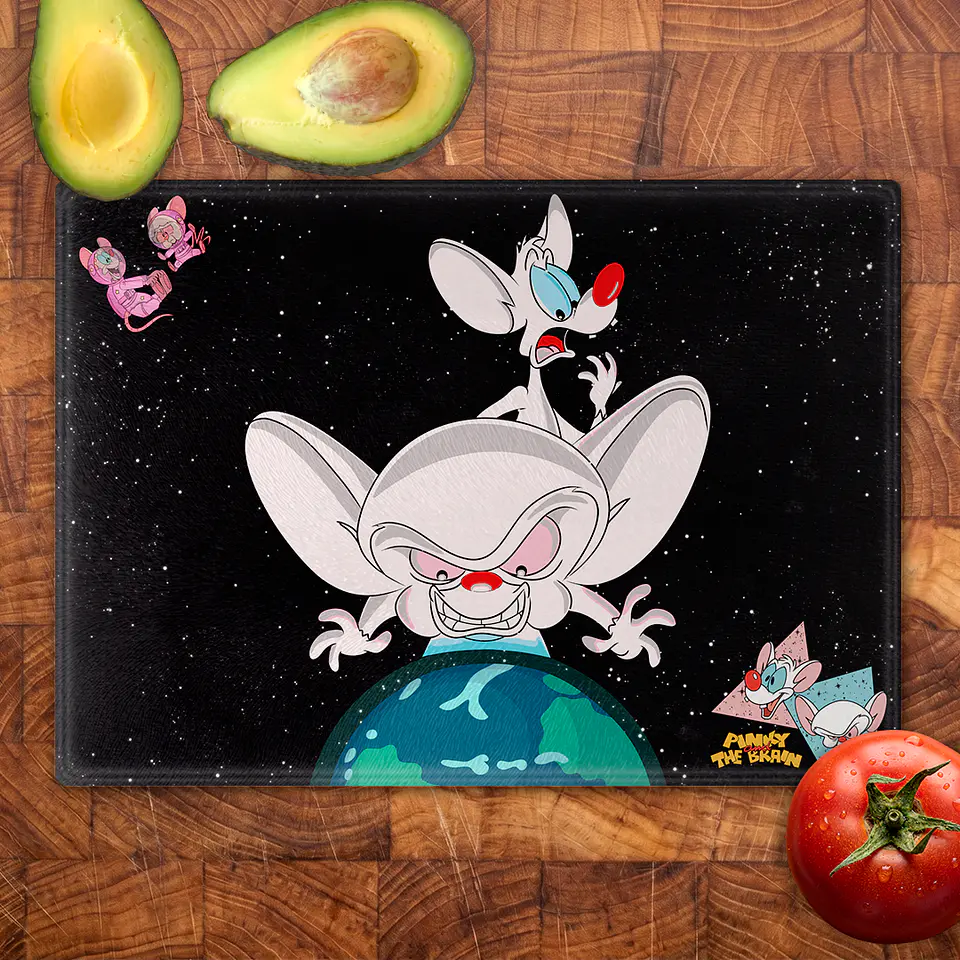 Tabla de cocina - Diseño Pinky and The Brain World Domination 2