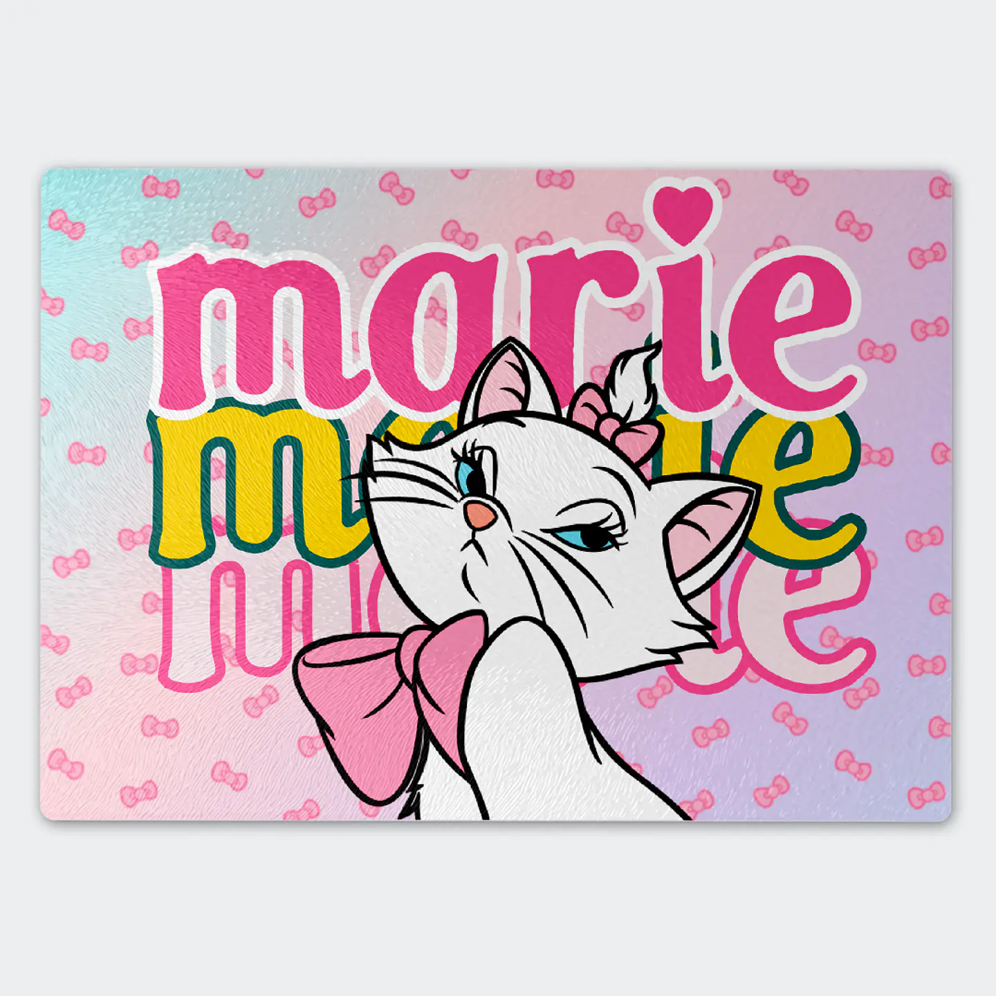 Tabla de cocina - Diseño Marie Aristogatos Pink Bow 1
