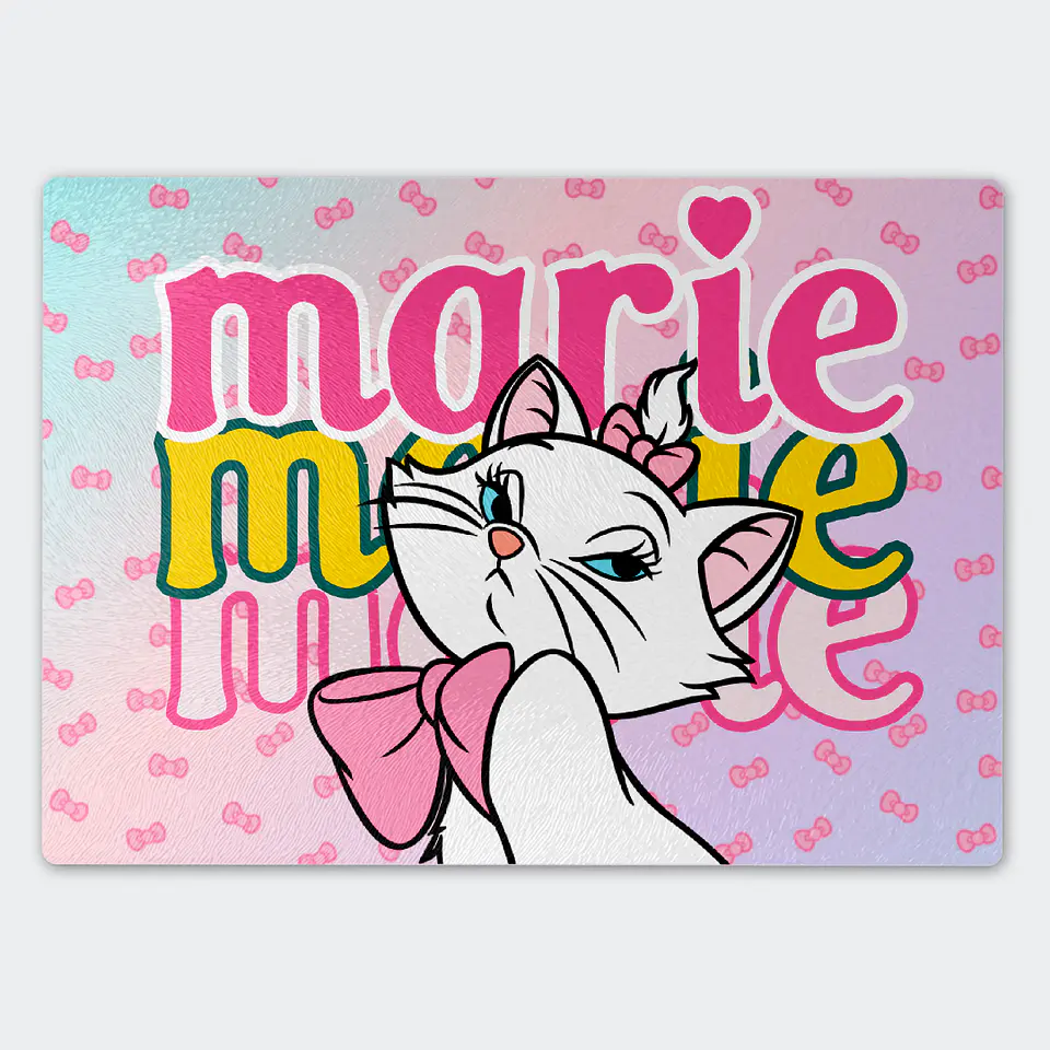 Tabla de cocina - Diseño Marie Aristogatos Pink Bow 1