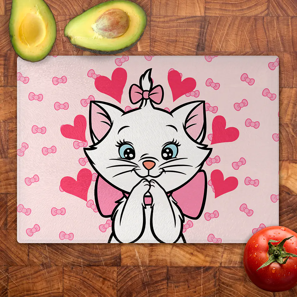 Tabla de cocina - Diseño Marie Lovely Hearts 2