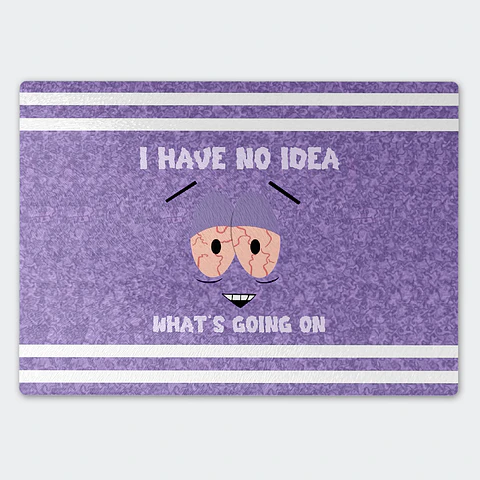 Tabla de cocina - Diseño Towelie No Idea Purple