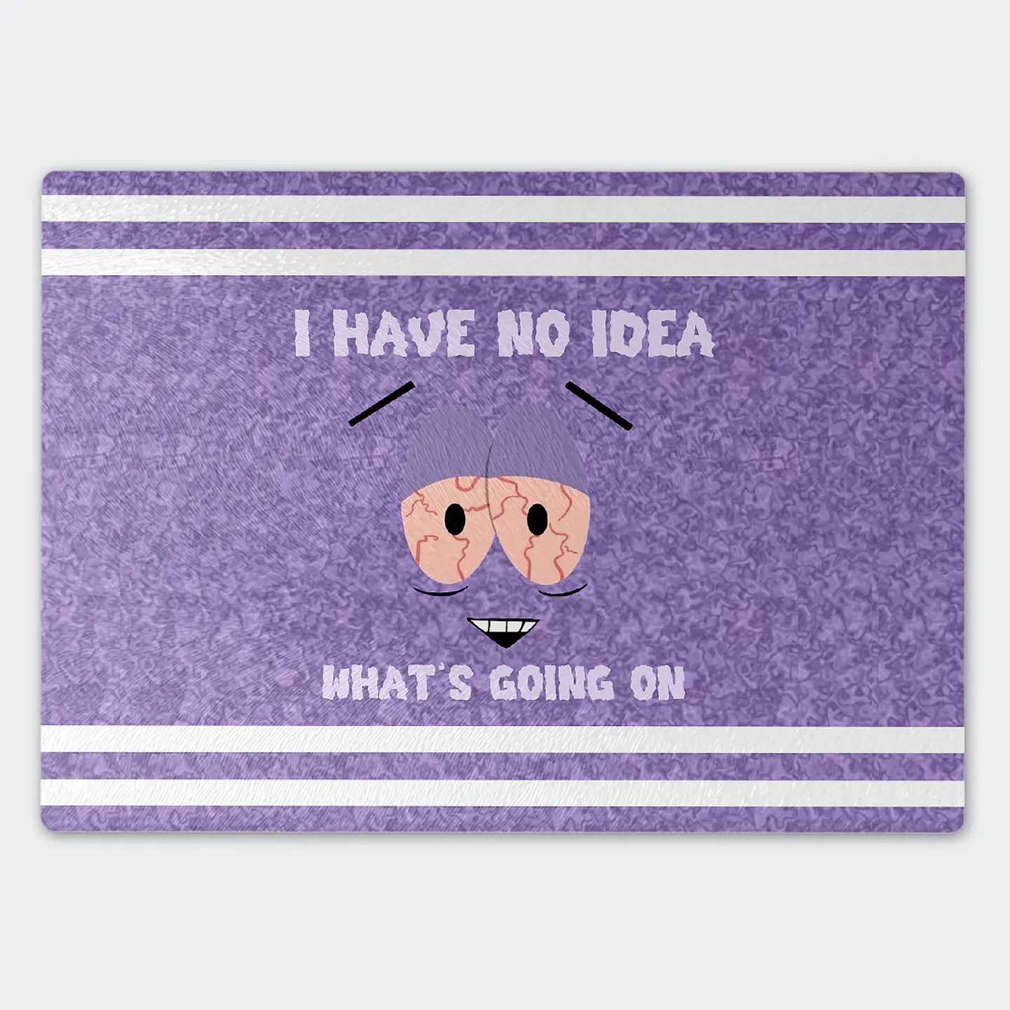 Tabla de cocina - Diseño Towelie No Idea Purple 1