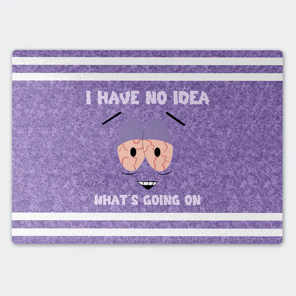 Tabla de cocina - Diseño Towelie No Idea Purple 1