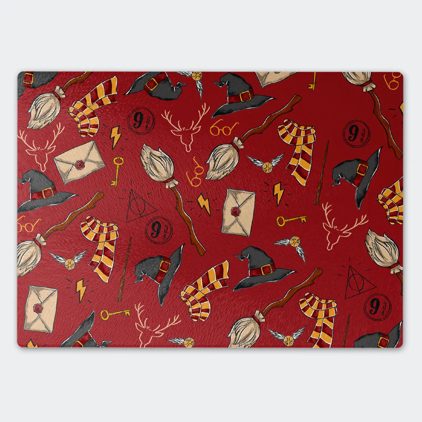 Tabla de cocina - Diseño Harry Potter Magic Icons Noir 2