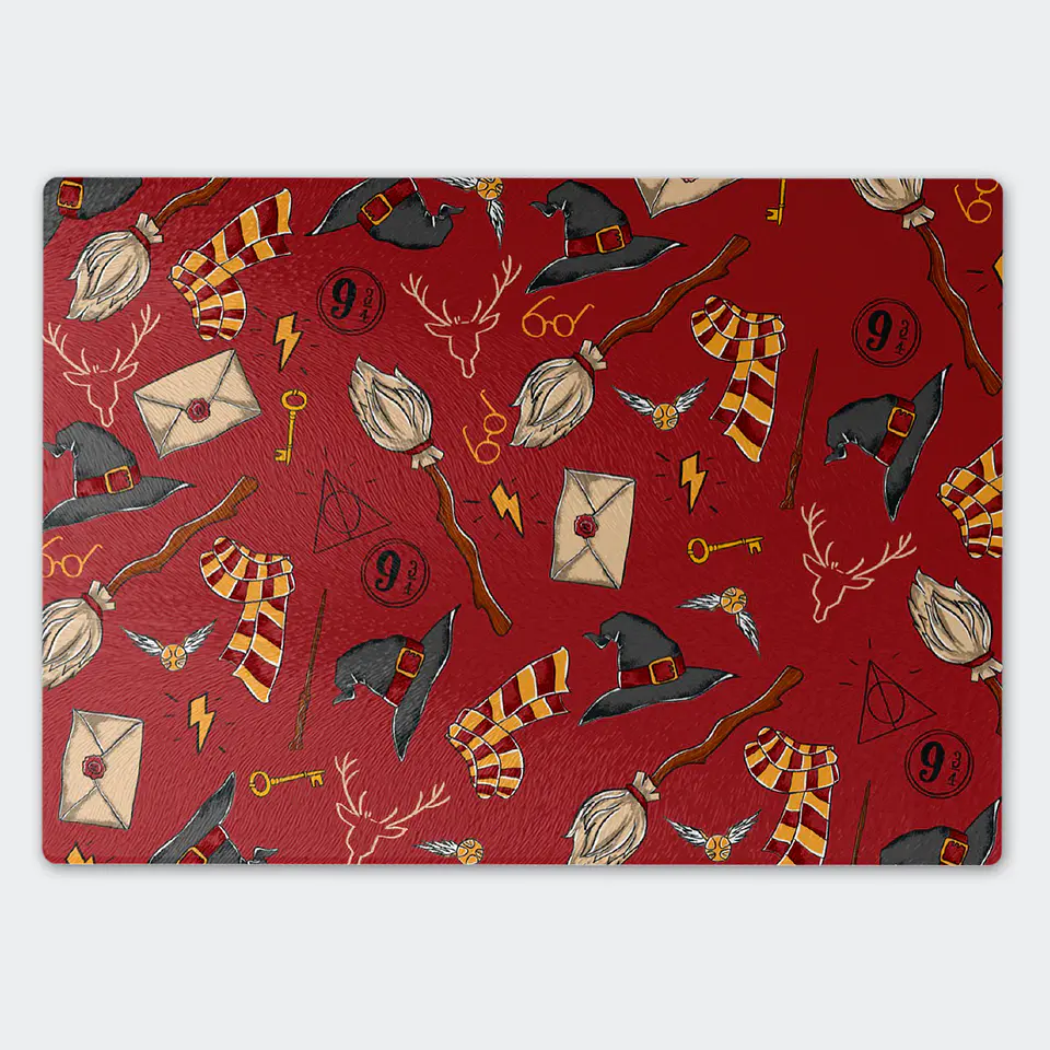 Tabla de cocina - Diseño Harry Potter Magic Icons Noir 2
