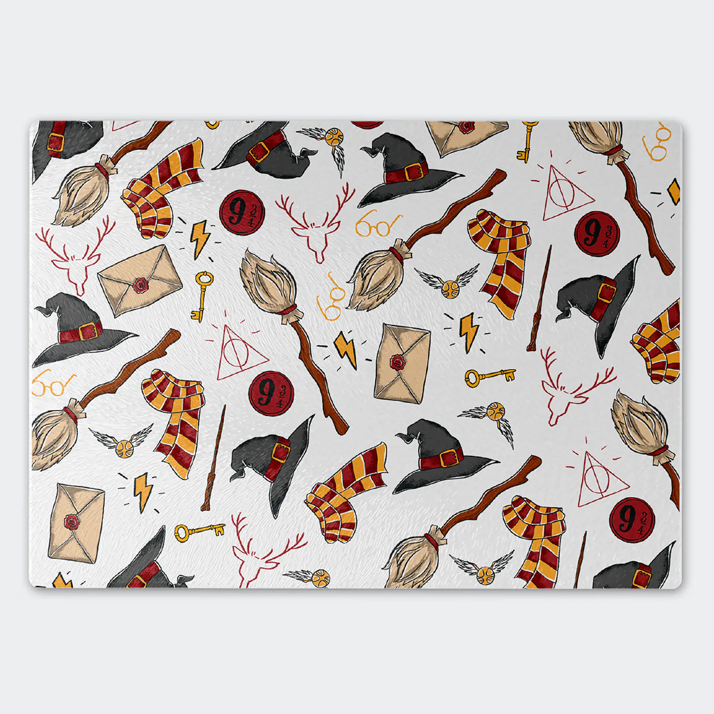 Tabla de cocina - Diseño Harry Potter Magic Icons Pure White 1