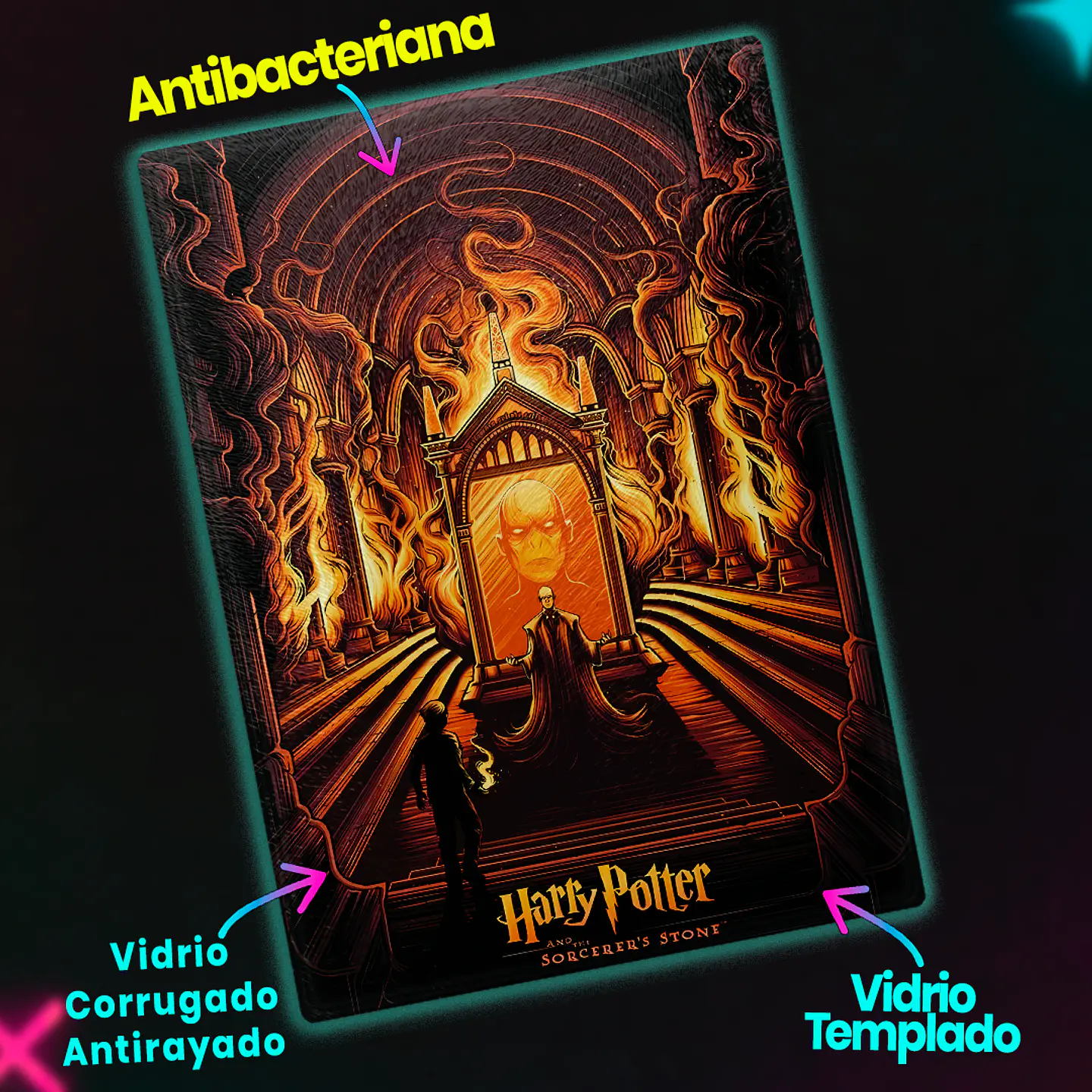 Tabla de cocina - Diseño Harry Potter y la Piedra Filosofal 3