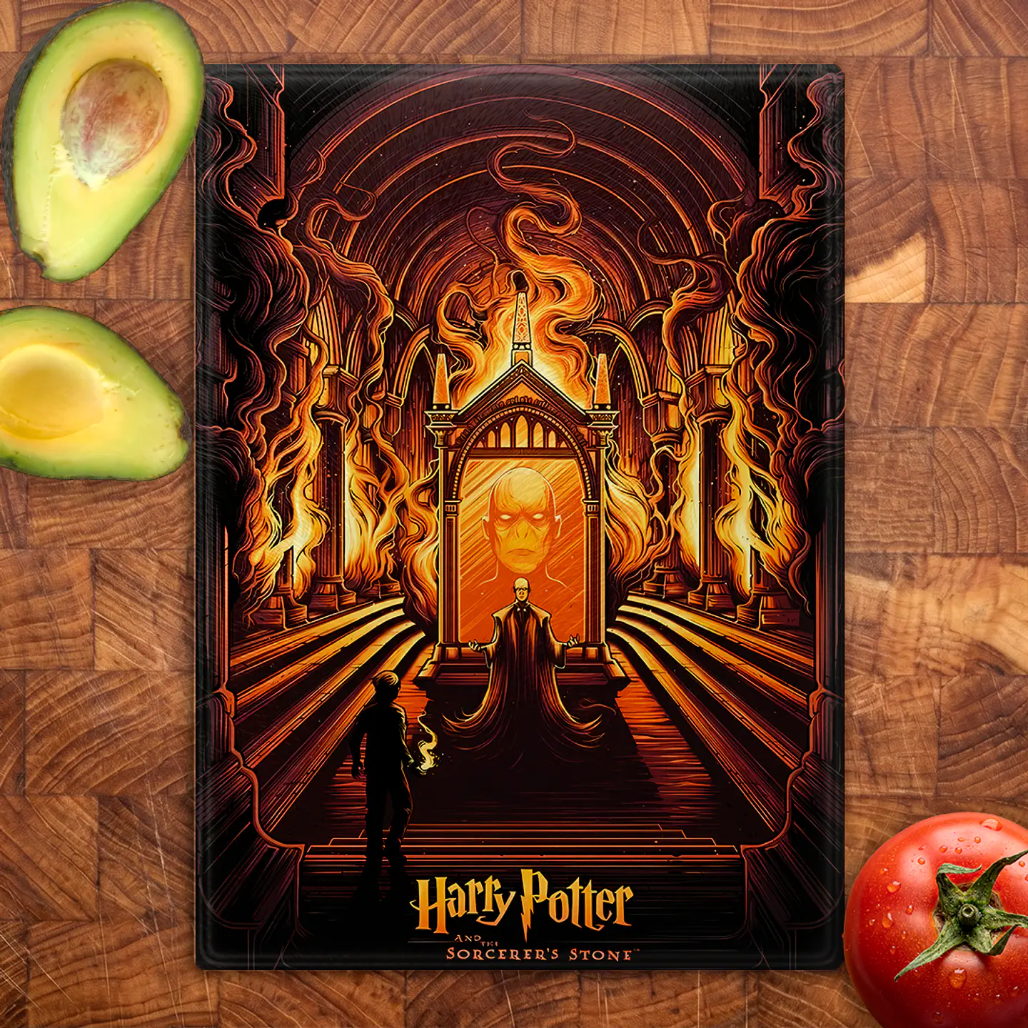 Tabla de cocina - Diseño Harry Potter y la Piedra Filosofal 2
