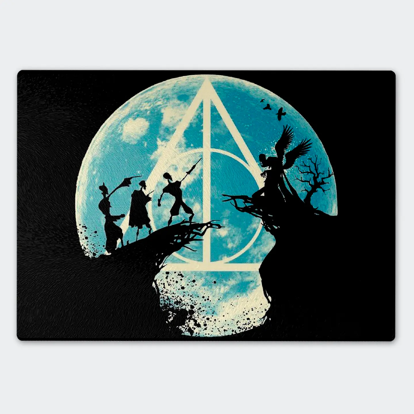 Tabla de cocina - Diseño Reliquias de la Muerte Silueta 1