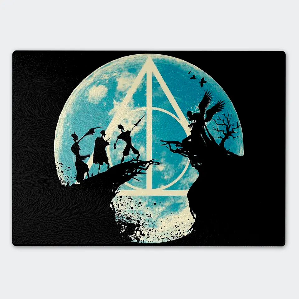 Tabla de cocina - Diseño Reliquias de la Muerte Silueta 1