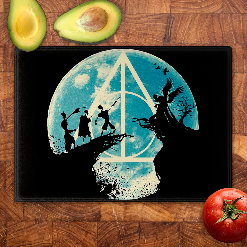 Tabla de cocina - Diseño Reliquias de la Muerte Silueta 2