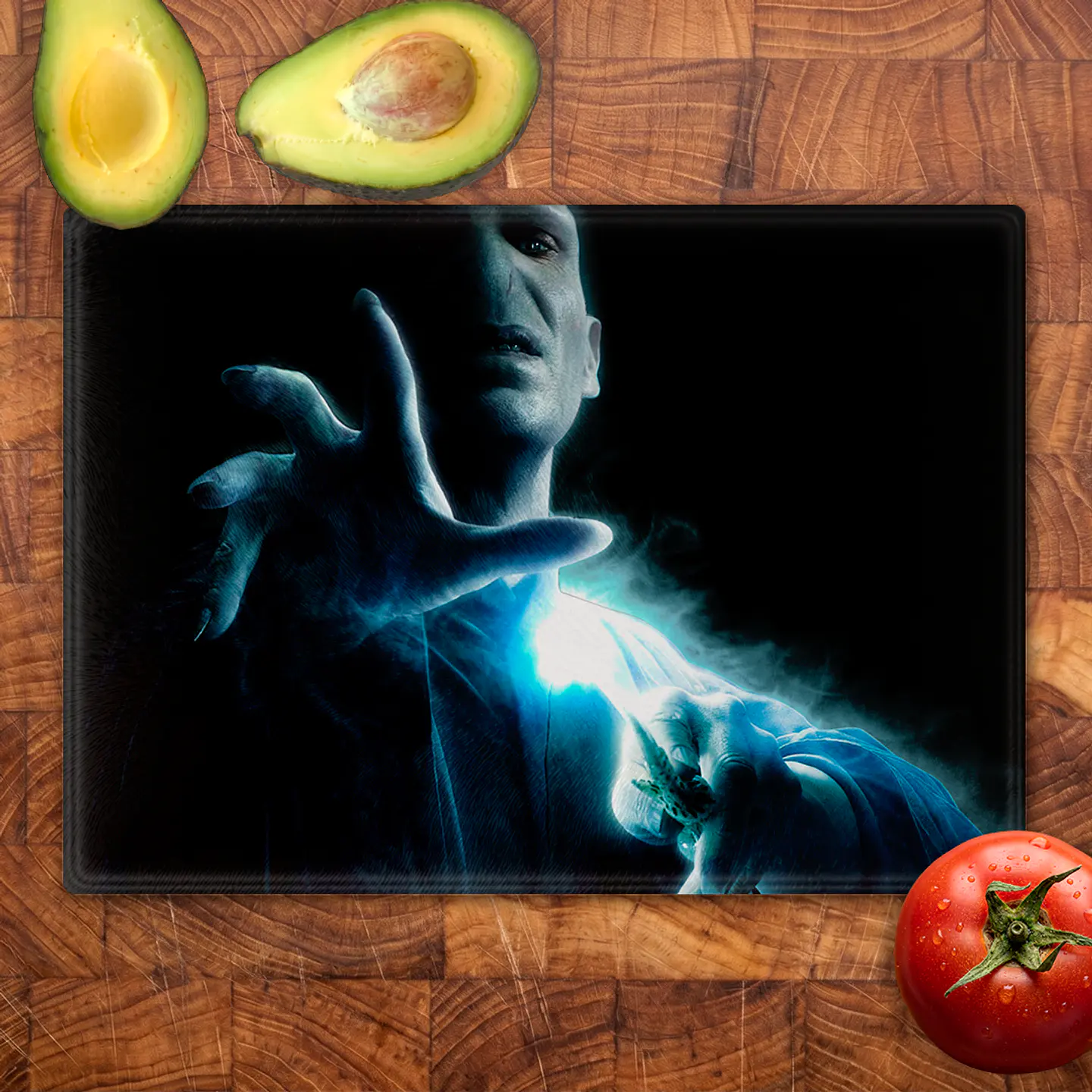 Tabla de cocina - Diseño Lord Voldemort Hechizo 2
