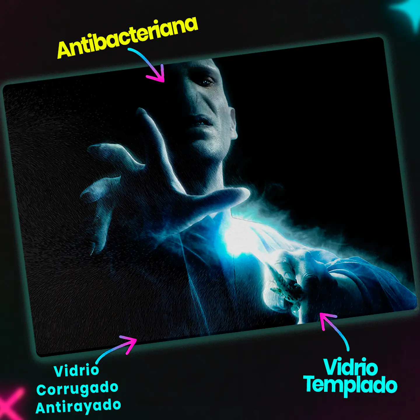 Tabla de cocina - Diseño Lord Voldemort Hechizo 3