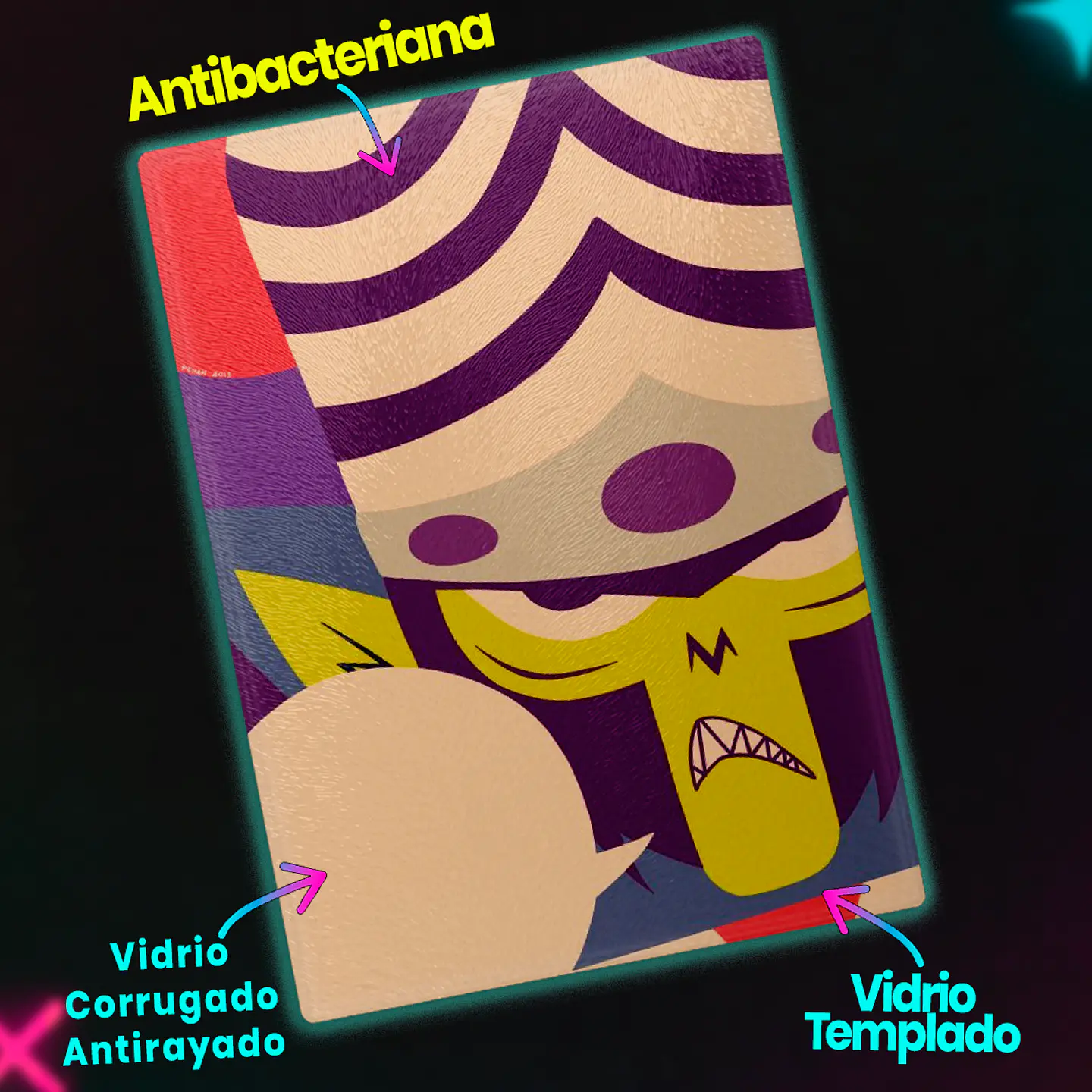 Tabla de cocina - Diseño Mojo Jojo Close-up 3