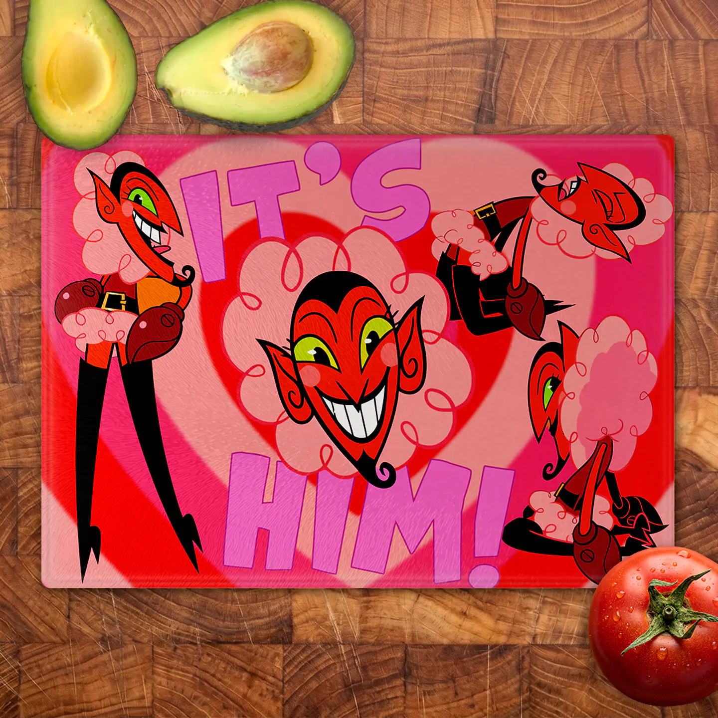 Tabla de cocina - Diseño Él Collage Retro 2