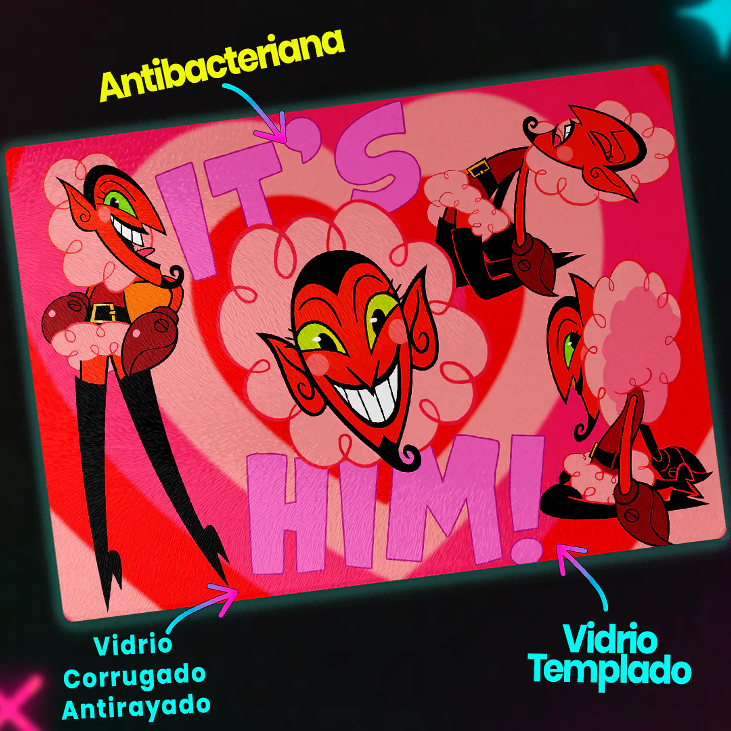 Tabla de cocina - Diseño Él Collage Retro 3