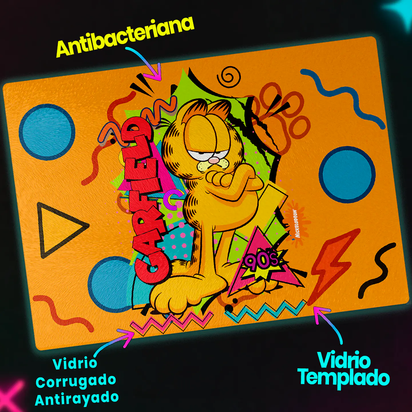 Tabla de cocina - Diseño Garfield Retro 90s 3
