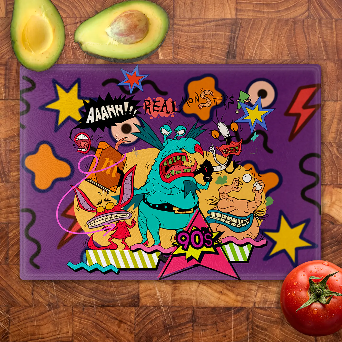 Tabla de cocina - Diseño Aaahh!!! Real Monsters Retro 2