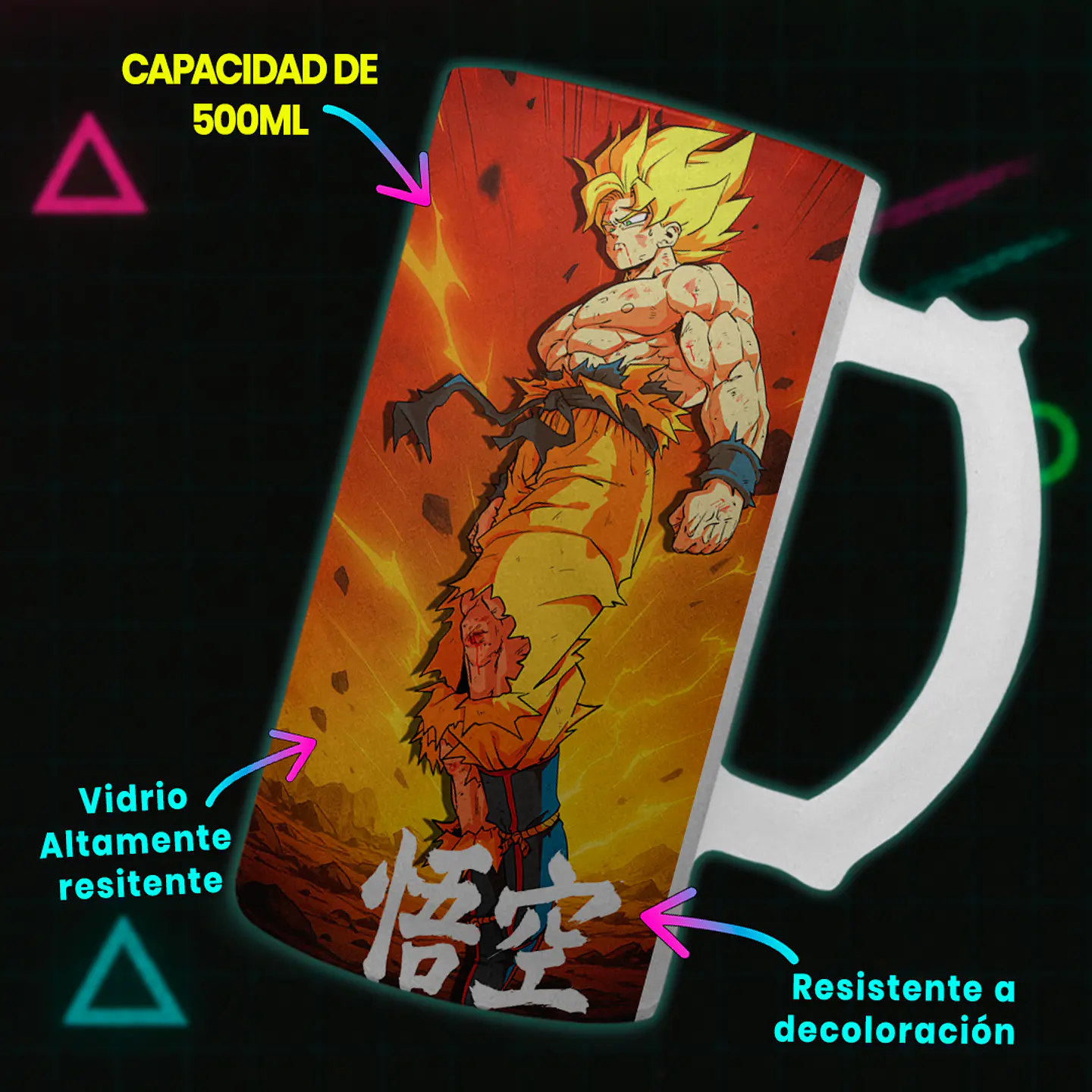 Shopero 500ml - Diseño Goku Super Saiyajin: Furia en Namek 3