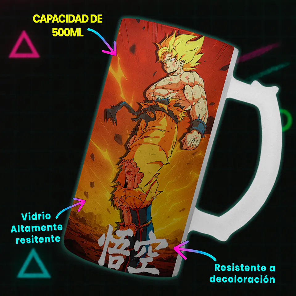 Shopero 500ml - Diseño Goku Super Saiyajin: Furia en Namek 3