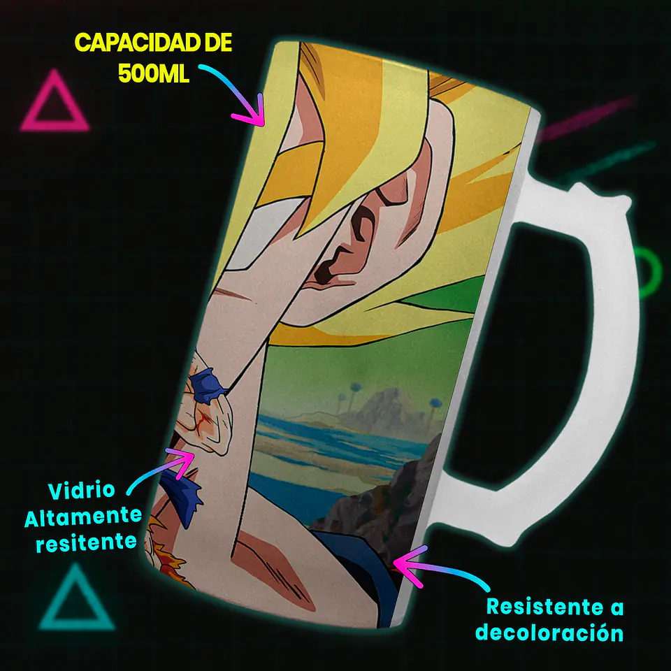 Shopero 500ml - Diseño Duelo Final en Namek: Goku vs Freezer 3