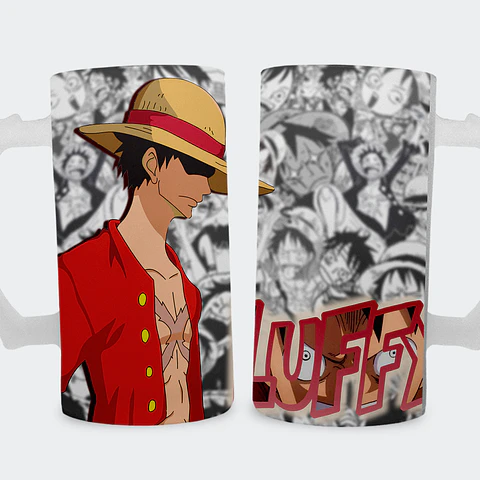 Shopero 500ml - Diseño Monkey D. Luffy: El Camino del Rey de los Piratas