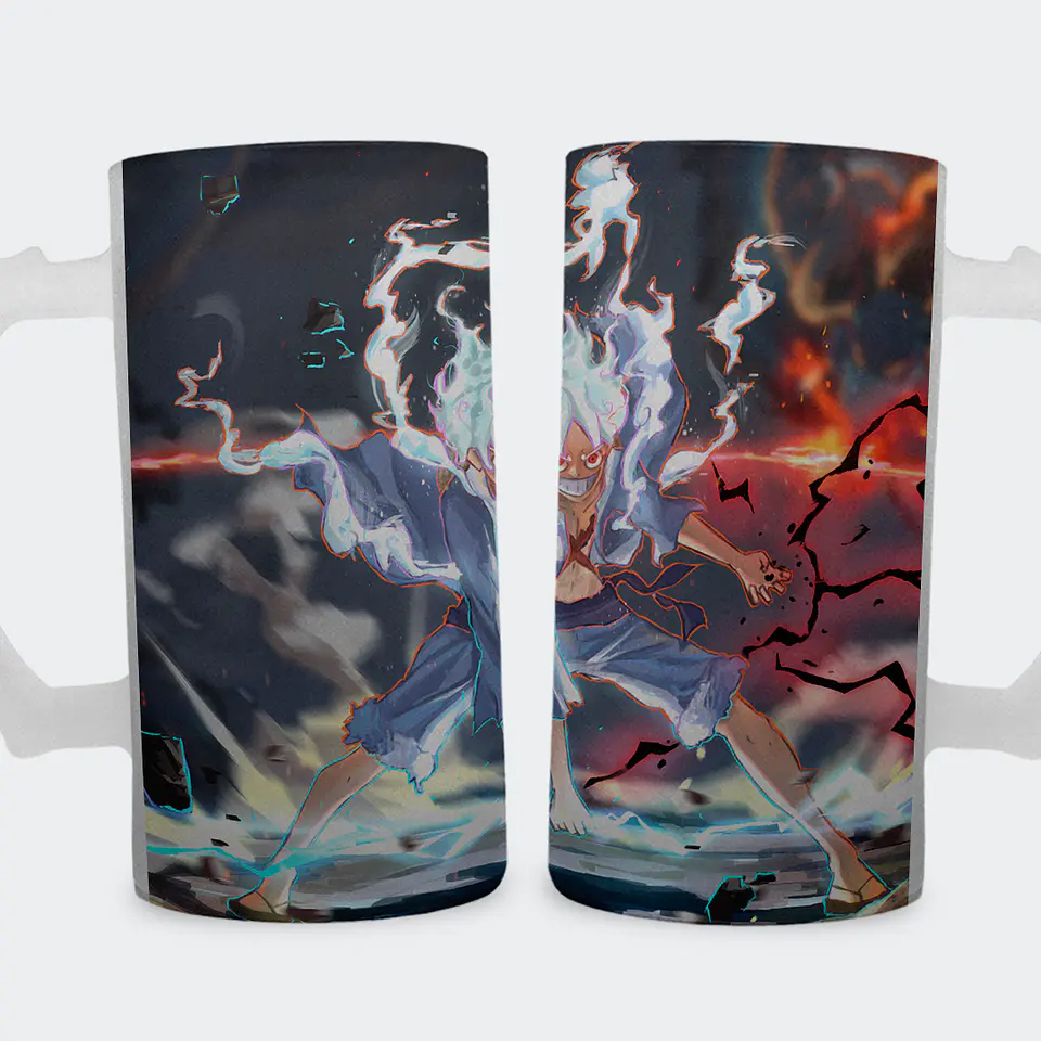 Shopero 500ml - Diseño Luffy Gear 5: El Guerrero de la Liberación 1