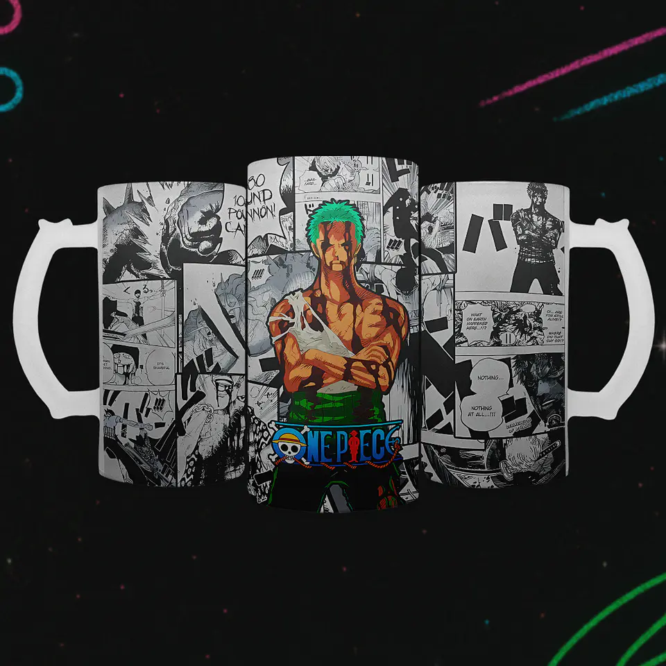 Shopero 500ml - Diseño Roronoa Zoro: No ha pasado nada 2