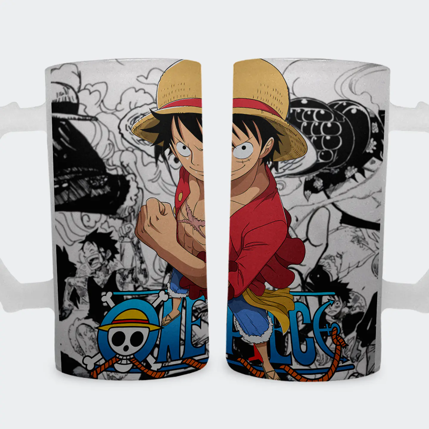 Shopero 500ml - Diseño Luffy Sombrero de Paja: Evolución Manga 1