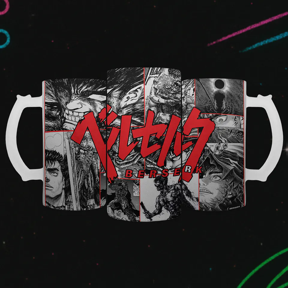 Shopero 500ml - Diseño Berserk: El Guerrero Negro y el Eclipse 2