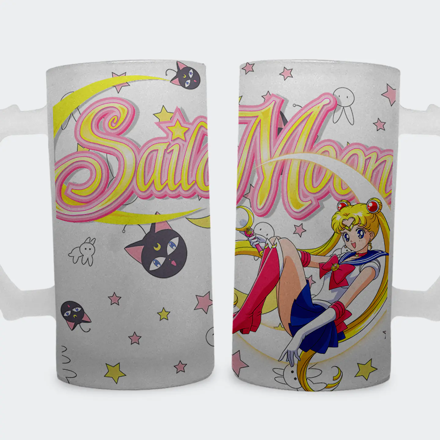 Shopero 500ml - Diseño Sailor Moon: Cristal de Plata y Poder Lunar 1