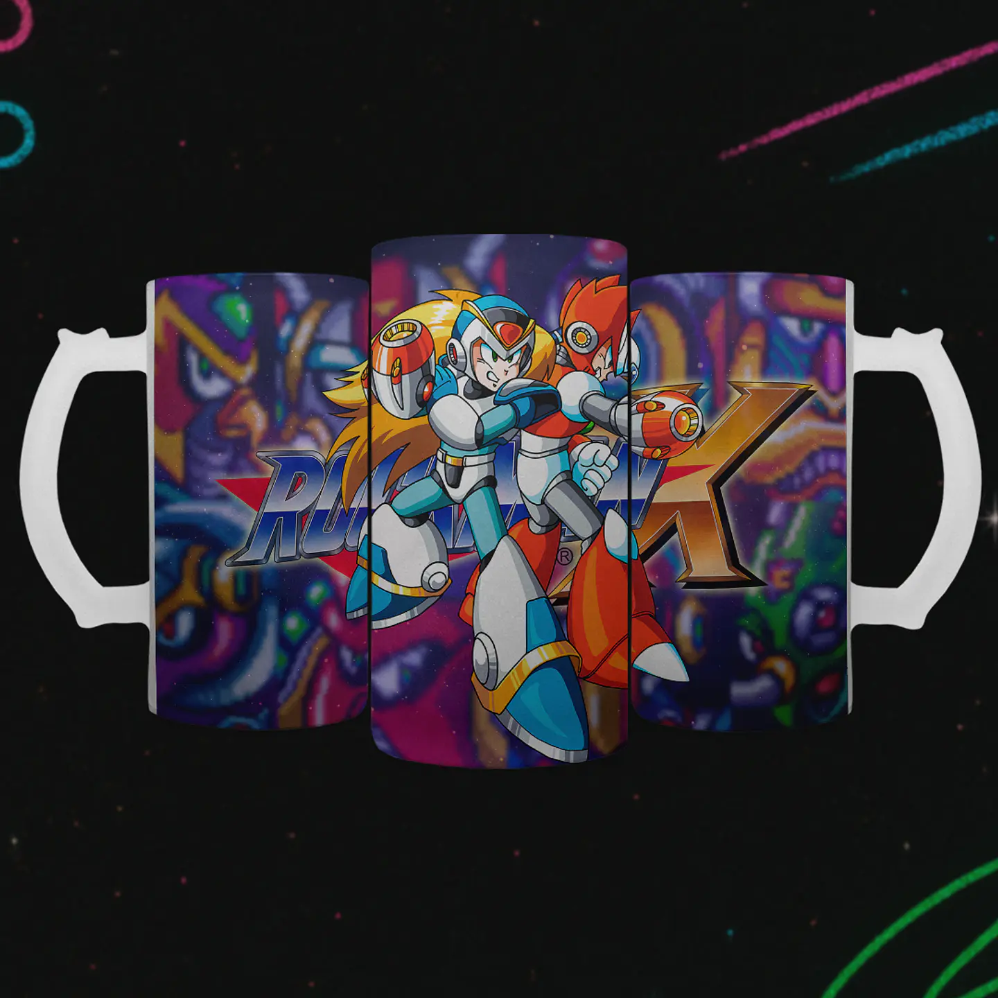 Shopero 500ml - Diseño Mega Man X & Zero: Maverick Hunters 2