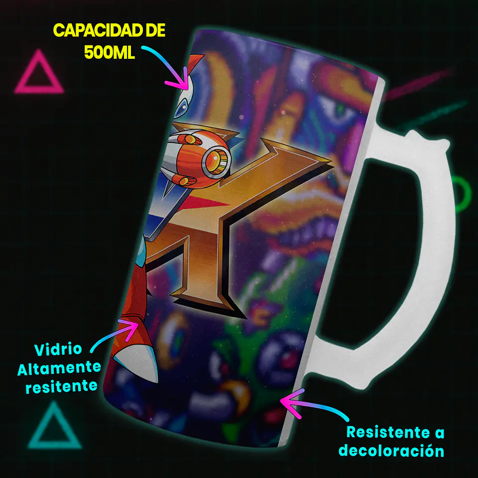 Shopero 500ml - Diseño Mega Man X & Zero: Maverick Hunters 3