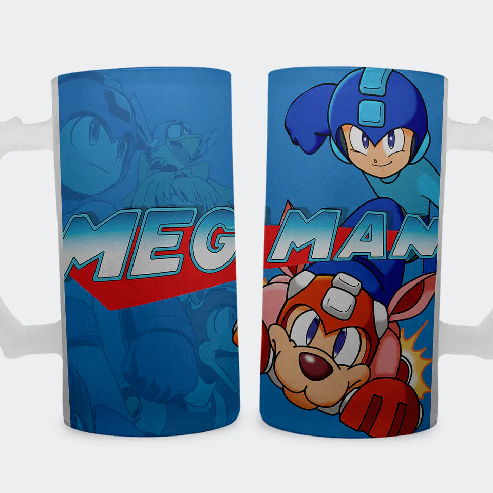 Shopero 500ml - Diseño Mega Man & Rush 1
