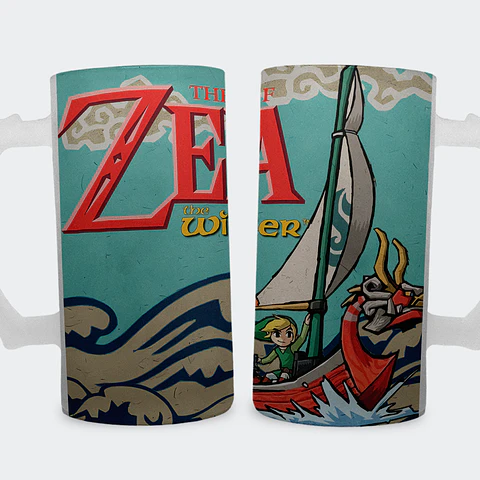 Shopero 500ml - Diseño The Wind Waker: Link y el Mascarón Rojo