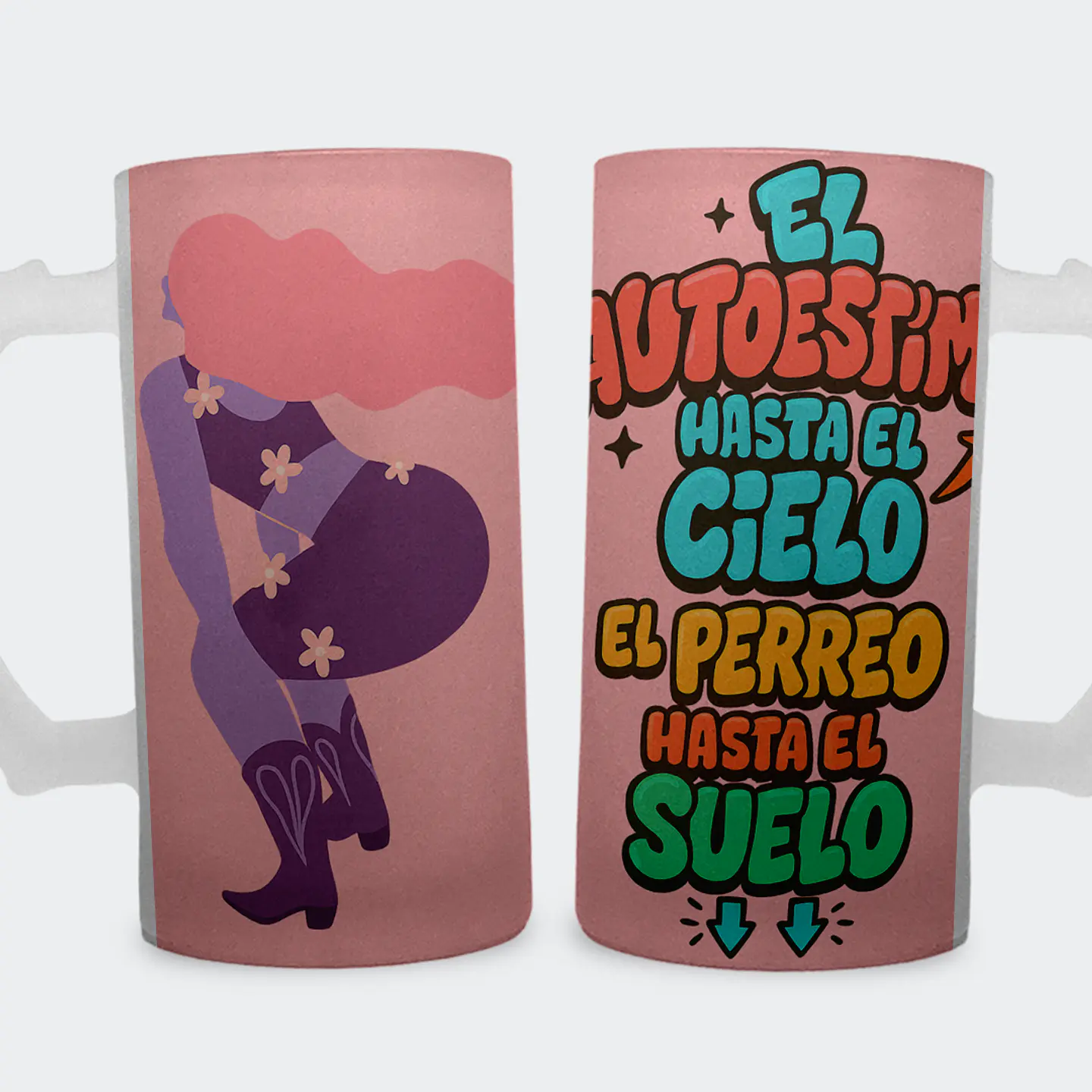Shopero 500ml - Diseño Autoestima al Cielo: Empoderamiento y Perreo 1