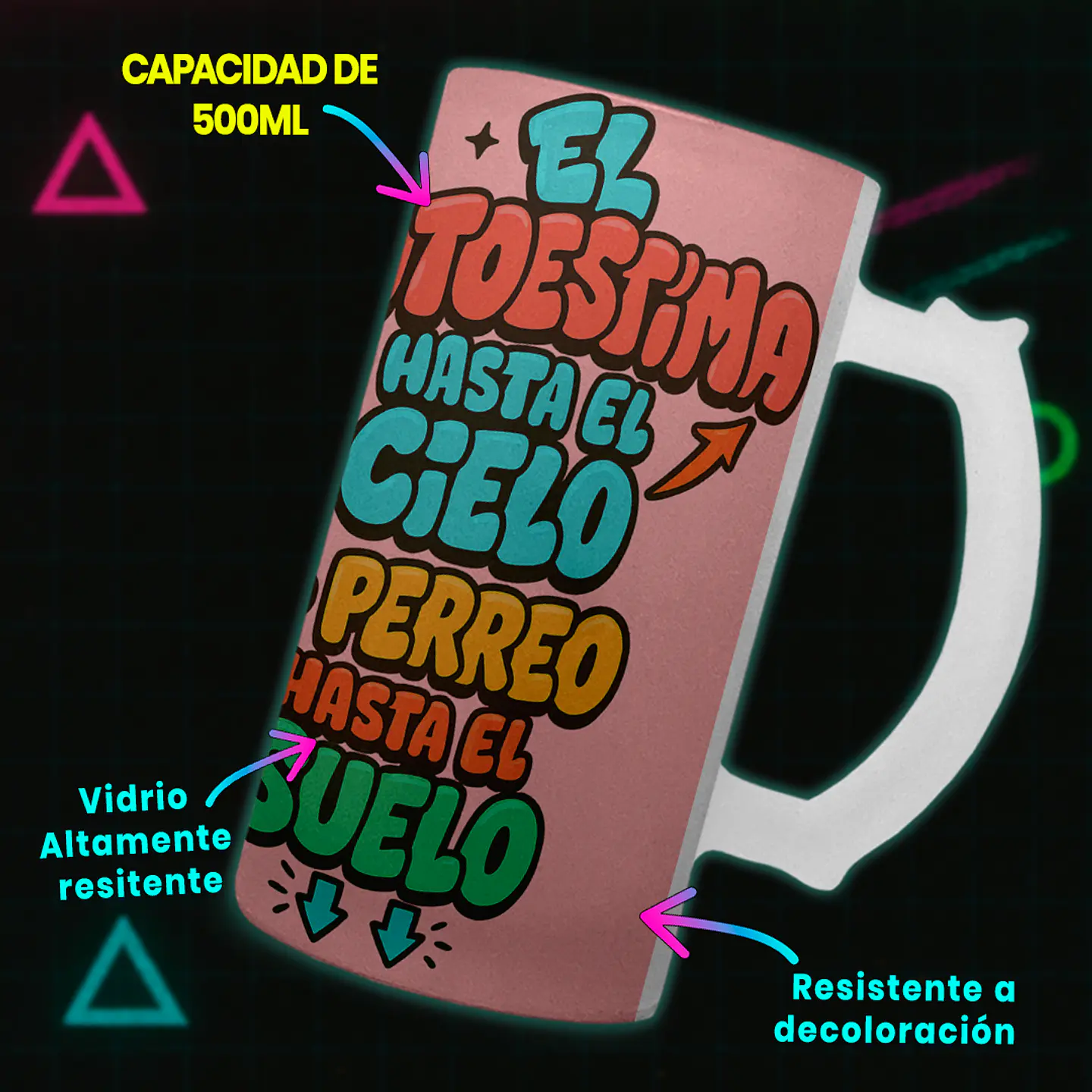 Shopero 500ml - Diseño Autoestima al Cielo: Empoderamiento y Perreo 3