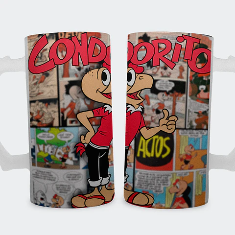 Shopero 500ml - Diseño Condorito: ¡Plop! y Nostalgia de Pelotillehue