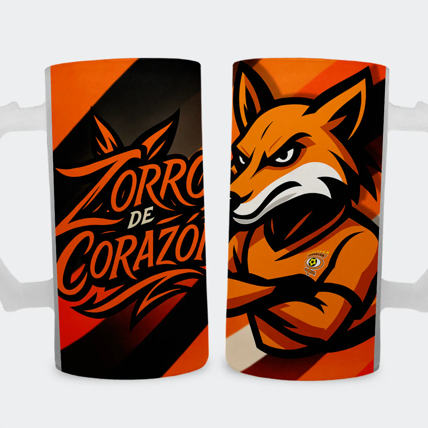 Shopero 500ml - Diseño Cobreloa: Zorro de Corazón 1
