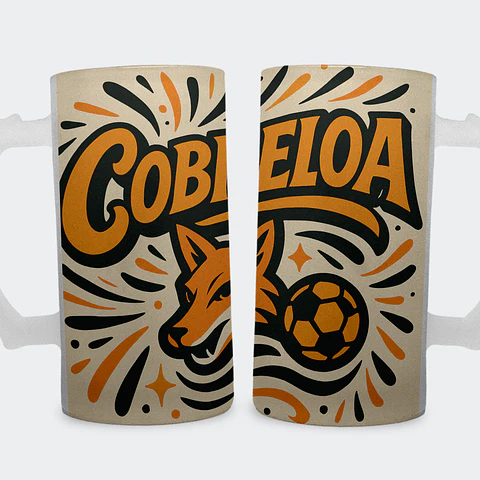 Shopero 500ml - Diseño Cobreloa: Zorro del Desierto Art