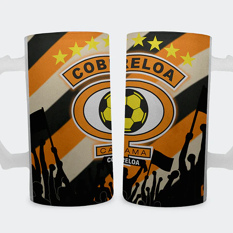 Shopero 500ml - Diseño Cobreloa: Orgullo de Calama y su Hinchada
